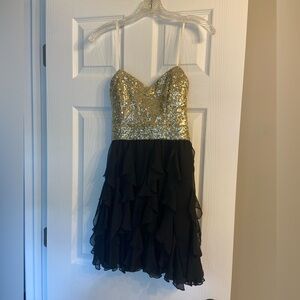 Strapless Sequin Formal Dress